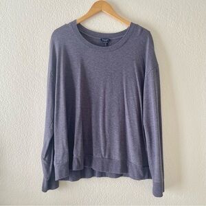 Splendid Womens Soft Jersey Knit Sweatshirt Purple Long Sleeve Pullover